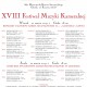 XVIII Festiwal Muzyki Kameralnej – plakat (źródło: materiały prasowe organizatora)