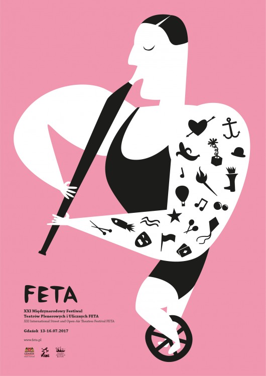 Plakat FETA 2017, proj. Agata Stachowiak (źródło: materiały prasowe organizatora)