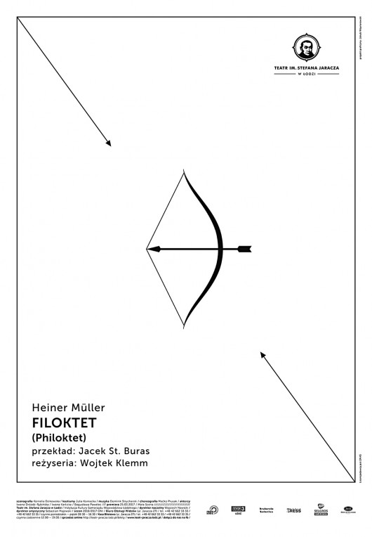 „Filoktet”, reż. Wojciech Klemm – plakat (źródło: materiały prasowe teatru)
