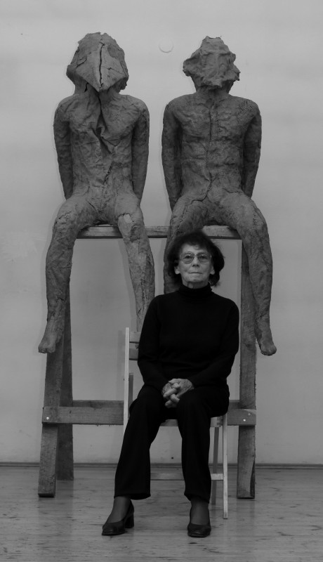 Magdalena Abakanowicz w swojej pracowni (CC BY-SA 4.0)