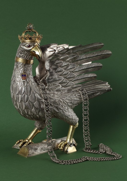 Kur Krakowskiego Bractwa Kurkowego – dar Rady Miejskiej Krakowa, Kraków, 1564–1565 r., w zbiorach Muzeum Historyczne Miasta Krakowa (źródło: materiały prasowe organizatora)