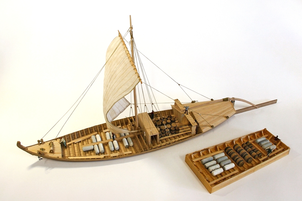 Model szkuty i komięgi w XVII w., statki rzeczne używane do transportu soli, oprac. i wyk. Marek Parczyński (źródło: materiały prasowe organizatora)