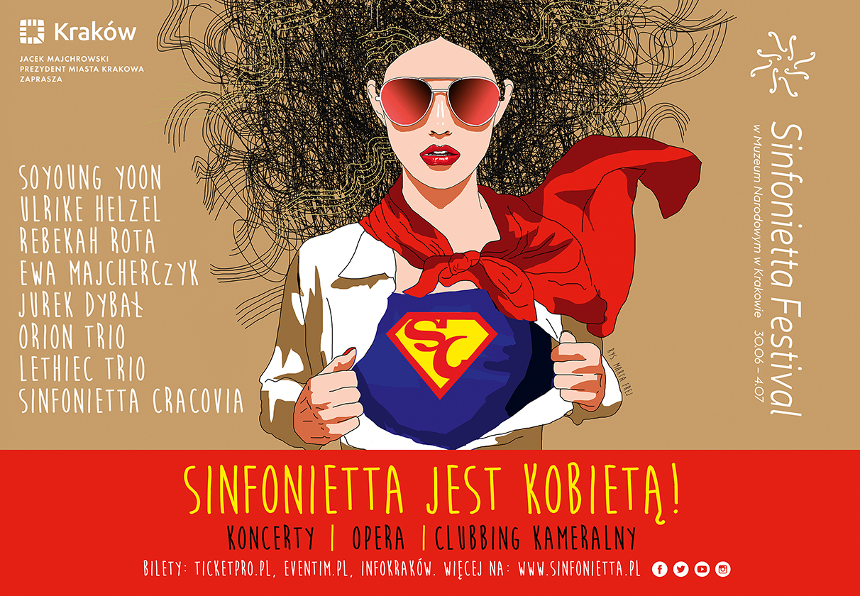 3. Sinfonietta Festival, „Sinfonietta jest kobietą”, rys. Marta Frej (źródło: materiały prasowe organizatora)