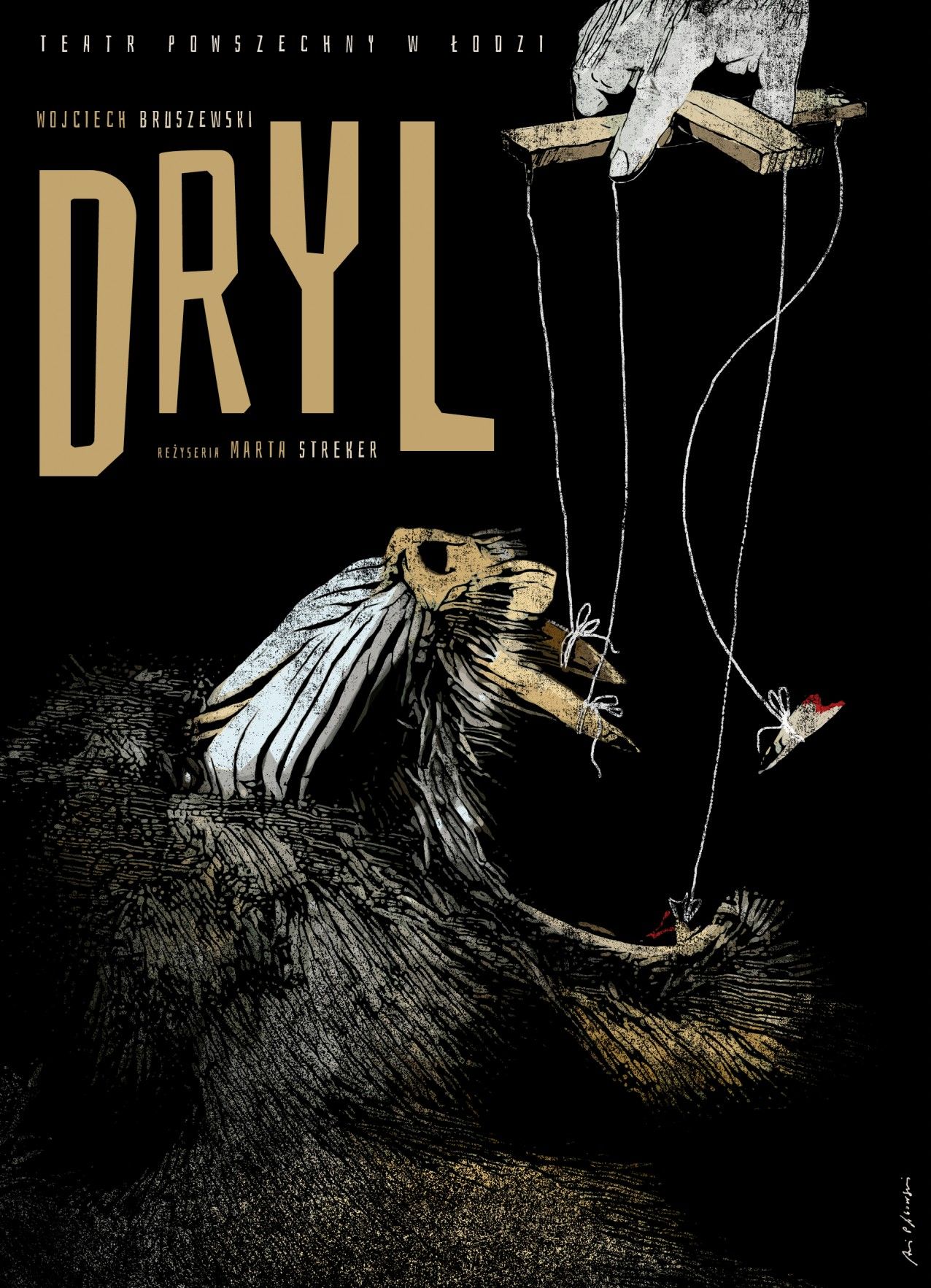 Wojciech Bruszewski, „Dryl”, reż. Marta Streker (źródło: materiały prasowe teatru)