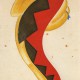 Enrico Prampolini (1894–1956), Projekt kostiumu do spektaklu „Młoda Salamandra” Luigiego Pirandellego, ok. 1928 (źródło: materiały prasowe organizatora)
