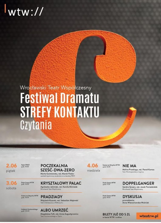 Festiwal Dramatu STREFY KONTAKTU. Czytania 2017 (źródło: materiały prasowe organizatora)