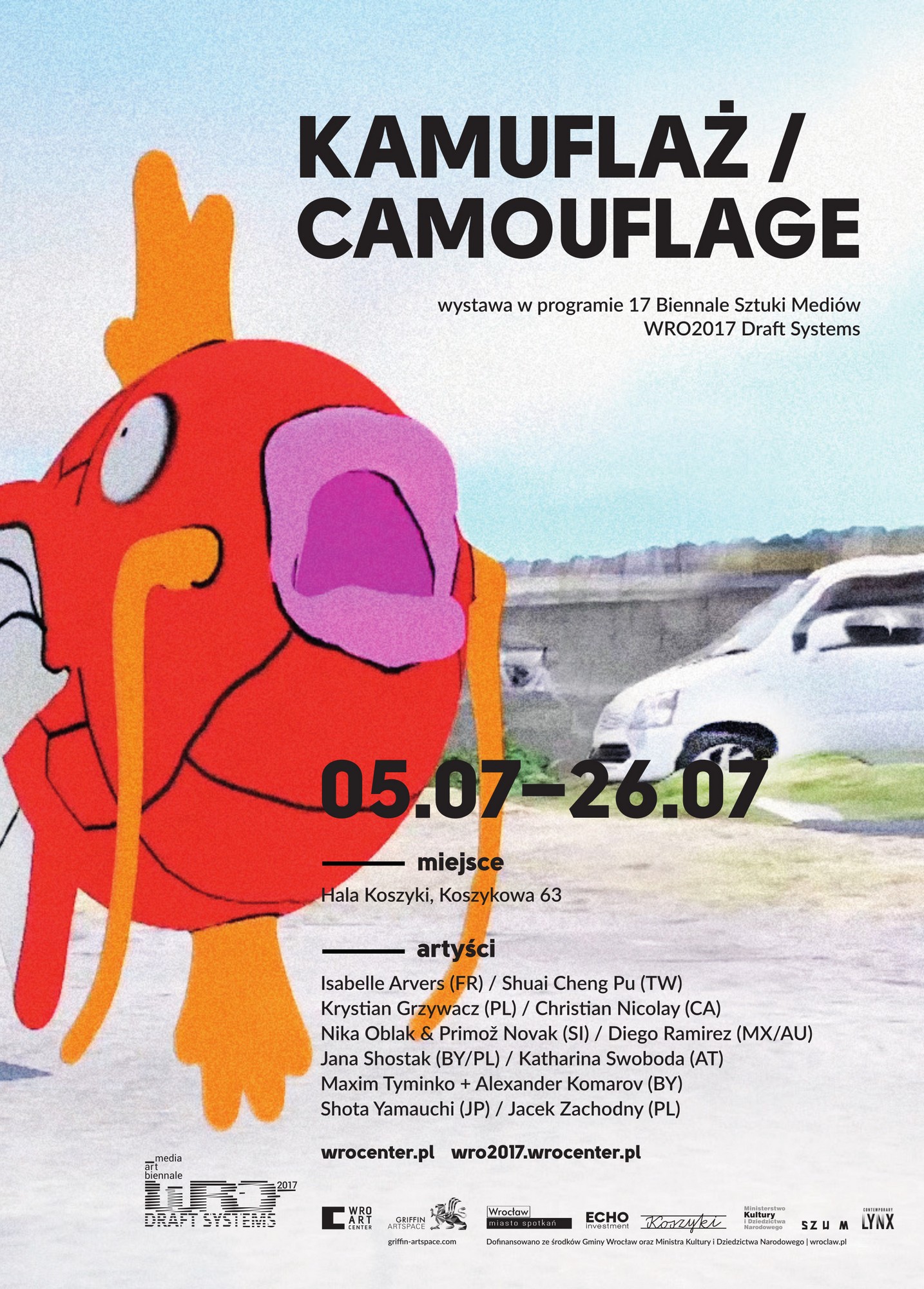 Wystawa „Kamuflaż” – plakat (źródło: materiały prasowe organizatora)