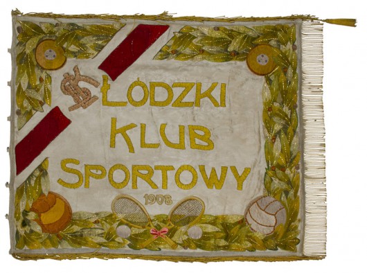 Sztandar Łódzkiego Klubu Sportowego, początek lat 20. XX w (źródło: materiały prasowe organizatora)