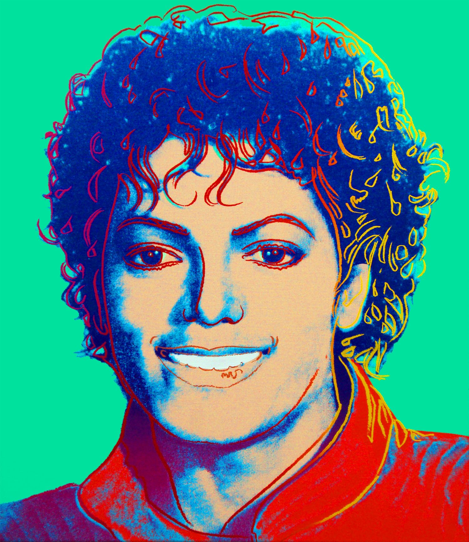 Andy Warhol, „Michael Jackson”, sitodruk (źródło: materiały prasowe)