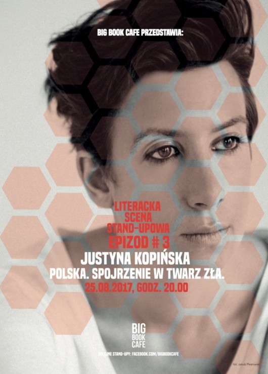 Justyna Kopińska: Polska. Spojrzenie w twarz zła – plakat (źródło: materiały prasowe organizatora)