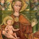„Madonna z poziomką” (fragment), malarz krakowski lub małopolski(?), trzecia ćwierć XV wieku, Muzeum Miejskie w Żywcu, depozyt Parafii Katedralnej Narodzenia Najświętszej Marii Panny w Żywcu, fot. Matalkiewicz (źródło: materiały prasowe organizatora)