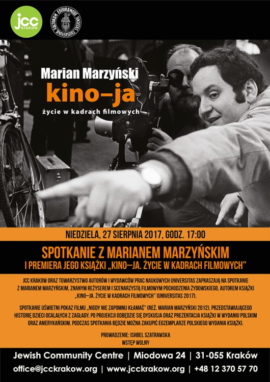 Marian Marzyński, „Kino-ja. Życie w kadrach filmowych” – plakat  (źródło: materiały prasowe organizatora)