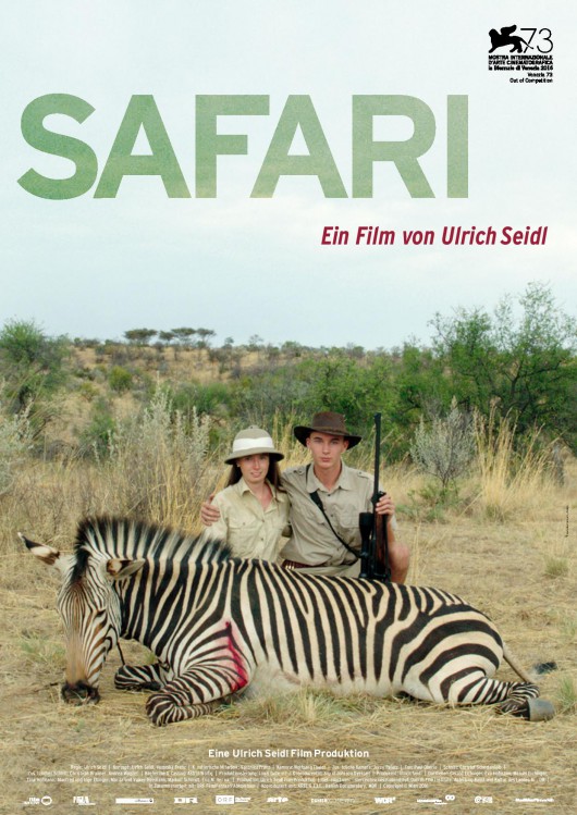 „Safari”, reż. Ulrich Seidl, plakat  (źródło: materiały prasowe dystrybutora) 