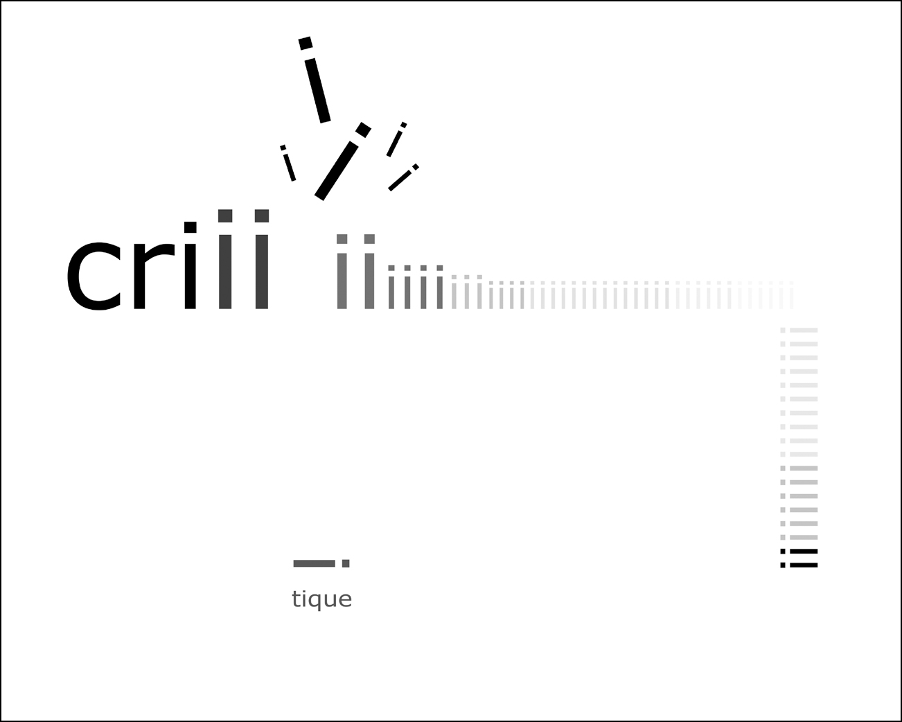 Zo, „Critique”, 2017, poezja wizualna (źródło: materiały prasowe organizatora)