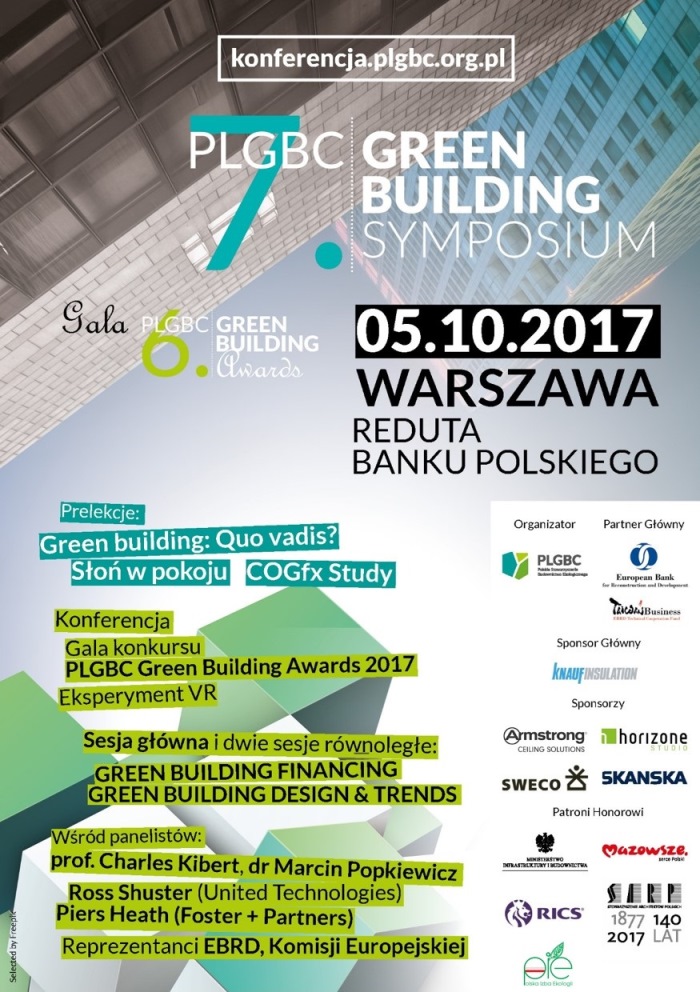 PLGBC Green Building Symposium – plakat (źródło: materiały prasowe organizatora)