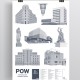 Plakat z architekturą Powiśla (źródło: materiały prasowe organizatora)