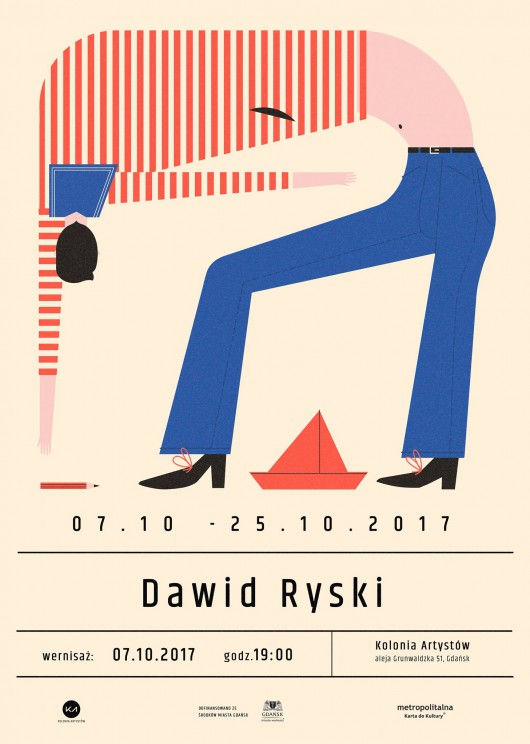 Wystawa Dawida Ryskiego „gigposters” – plakat (źródło: materiały prasowe organizatora)
