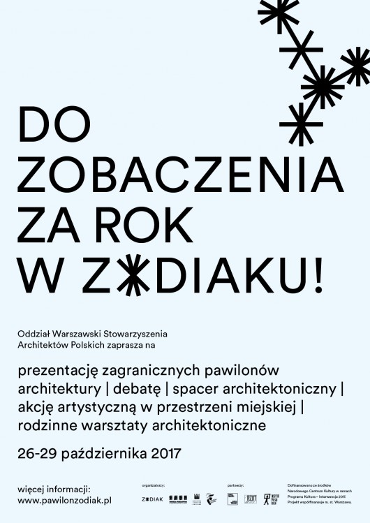 „Do zobaczenia za rok w Zodiaku!”  – plakat (źródło: materiały prasowe organizatora)