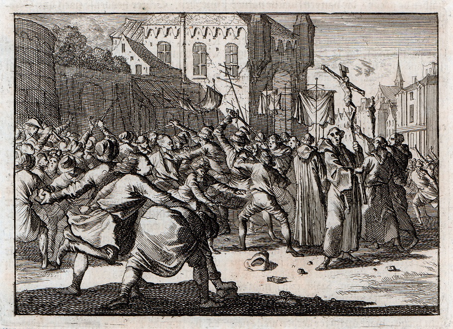 „Gwałtowne zamieszki”, przedstawienie tumult na tle religijnym jaki miał miejsce w Gdańsku w 1678 roku. Ze zbiorów Westpreußisches Landesmuseum w Warendorfie (źródło: materiały prasowe organizatora)