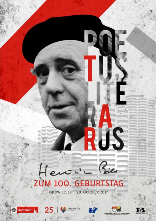 Międzynarodowa Konferencja Naukowa „Poetus literarus. Heinrich Böll w 100. rocznicę urodzin” – plakat (źródło: materiały prasowe organizatora)
