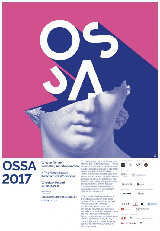 Ogólnopolskie Spotkania Studentów Architektury 2017 „Wielkie Piękno” – plakat (źródło: materiały prasowe organizatora)