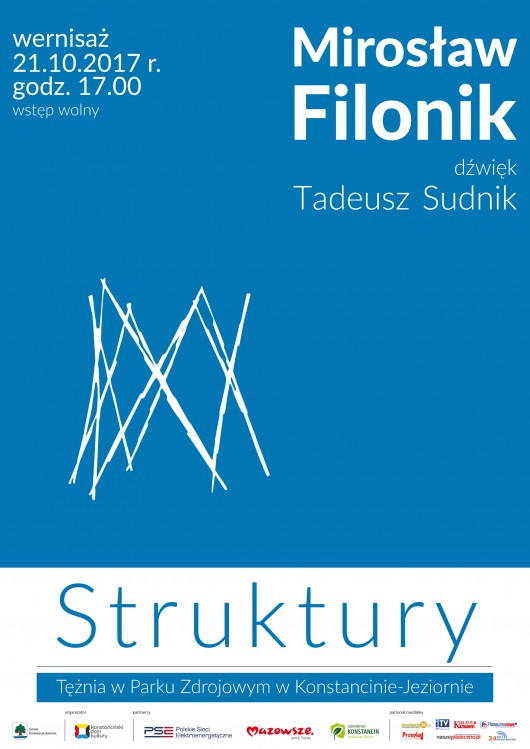 Mirosław Filonik „Struktury” – plakat (źródło: materiały prasowe organizatora)