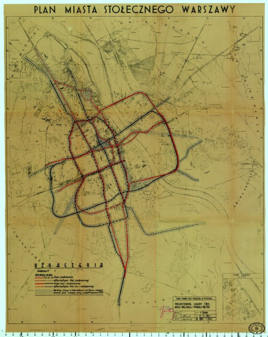 Plany metra z 1938 roku (źródło: materiały prasowe organizatora)