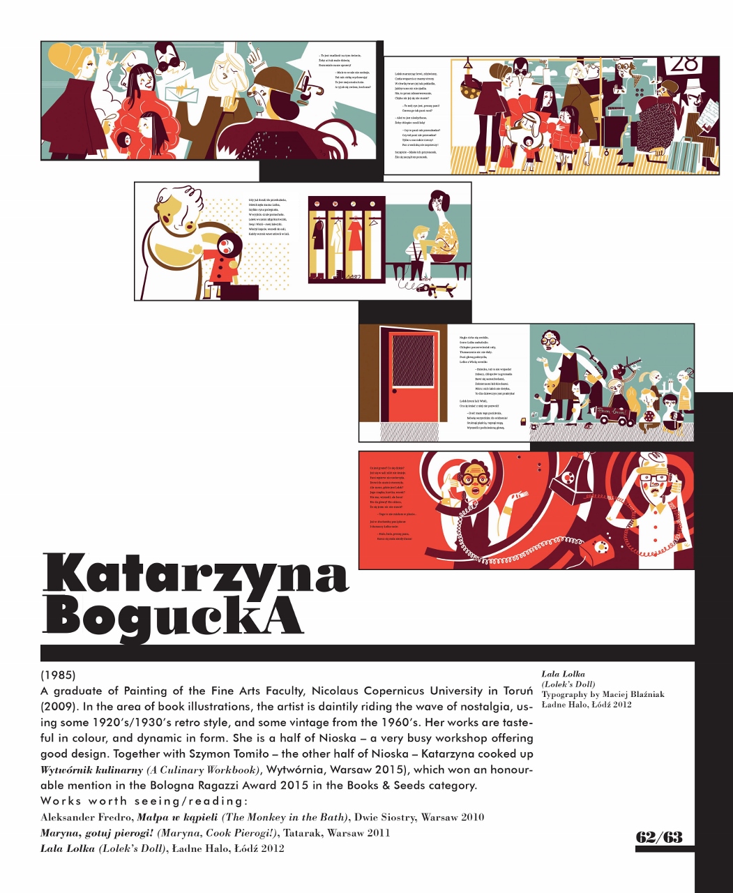 Katarzyna Bogucka (1985), „Polska Szkoła Książki Obrazkowej” (źródło: materiały prasowe NCK Gdańsk)