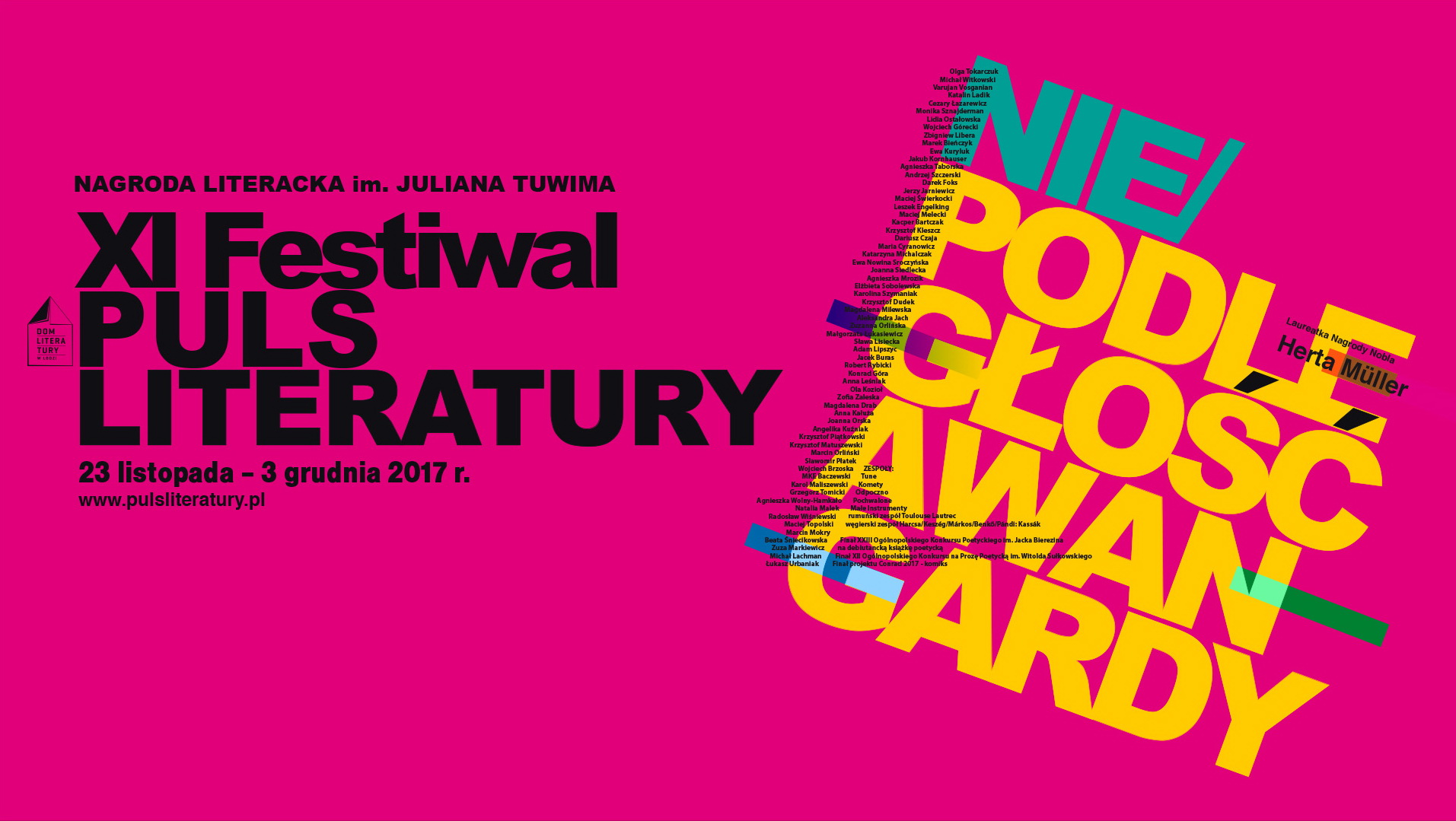 XI Festiwal Puls Literatury (źródło: materiały prasowe organizatora)