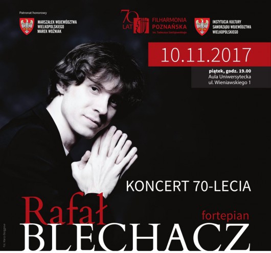 Rafał Blechacz, „Koncert na 70-lecie Filharmonii Poznańskiej” (źródło: materiały pasowe organizatora)