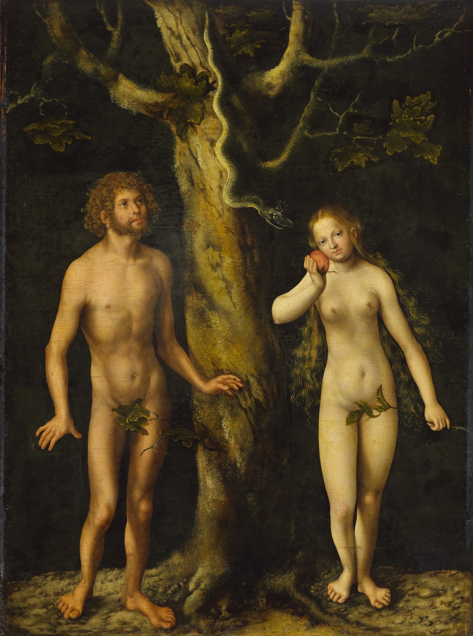 Lucas Cranach starszy, „Adam i Ewa”, ok. 1510, Muzeum Narodowe w Warszawie (źródło: materiały prasowe organizatora)