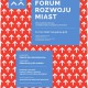 Plakat Forum Rozwoju Miast (źródło: materiały prasowe organizatora)