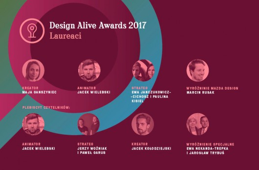 Laureaci Design Alive Award 2017 (źródło: materiały prasowe organizatora)