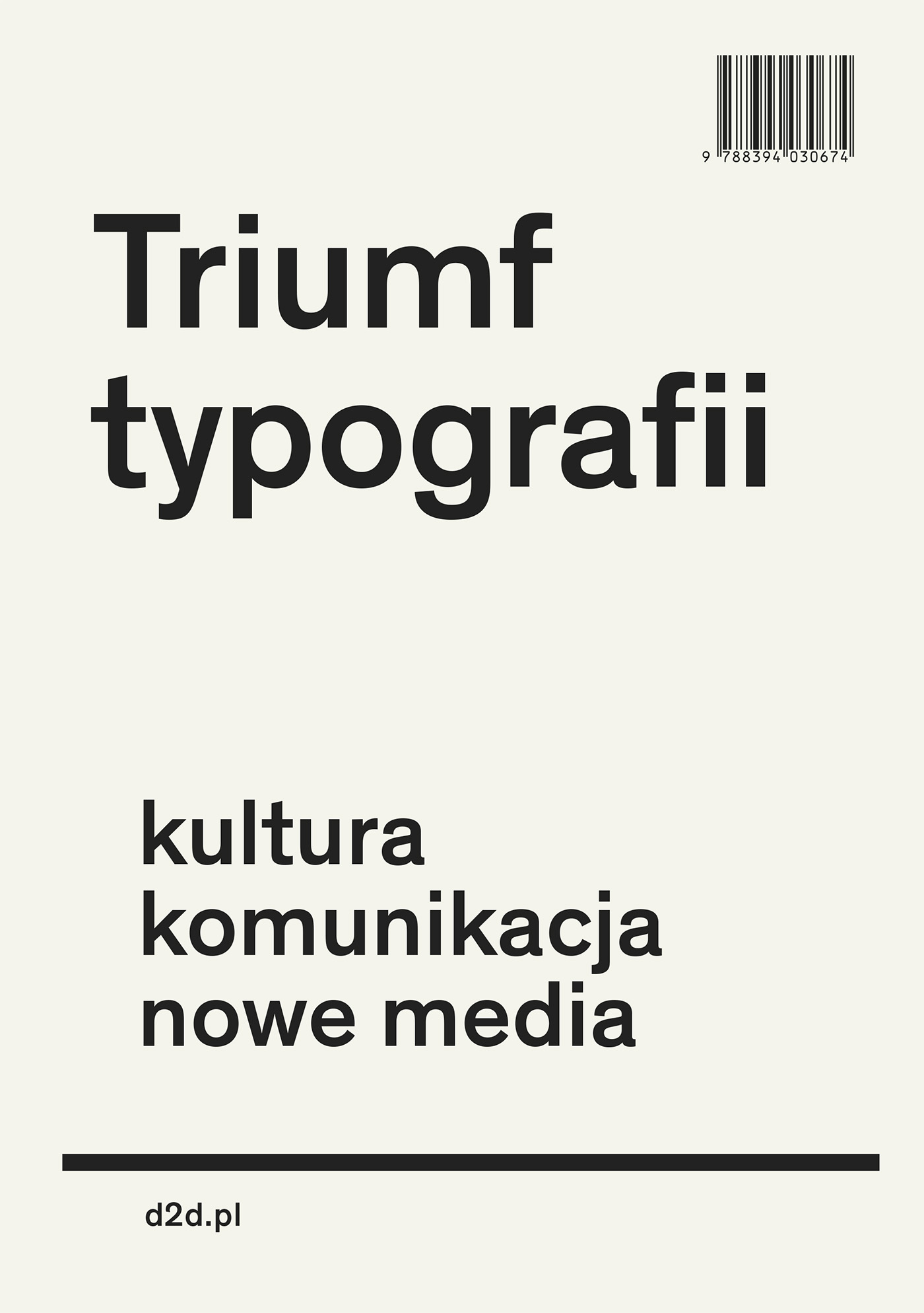 „Triumf typografii” – okładka (źródło: materiały prasowe)