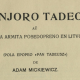 „Pan Tadeusz” w języku esperanto (źródło: materiały prasowe organizatora)