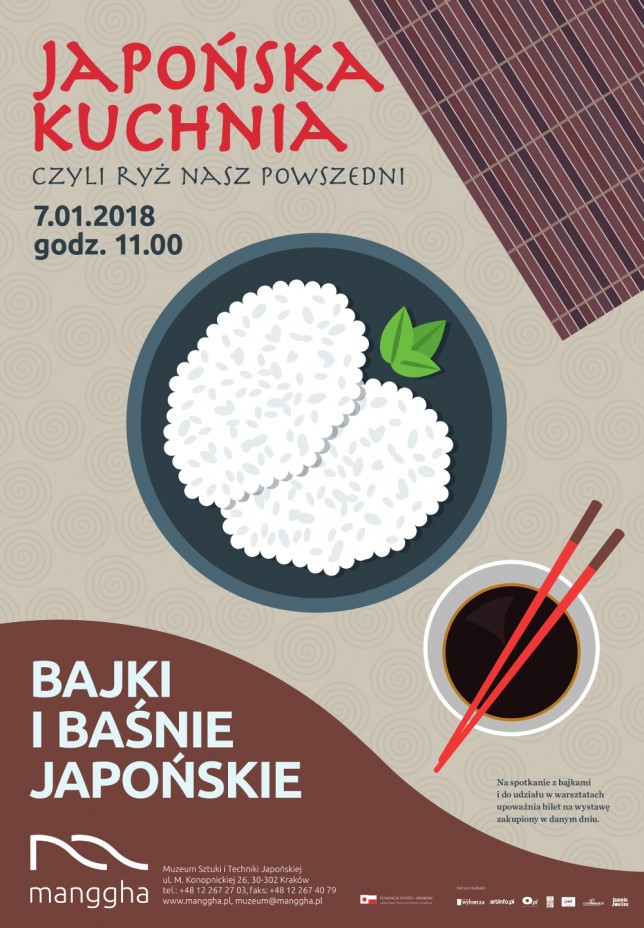 „Bajki i baśnie japońskie” – plakat pierwszego spotkania (źródło: materiały prasowe organizatora)