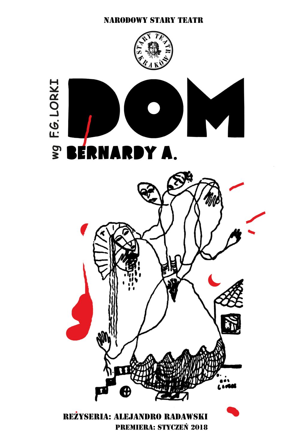 „Dom Bernardy A.”, wg Federico Garcia Lorki, reż Alejandro Radawski (źródło: materiały prasowe teatru)