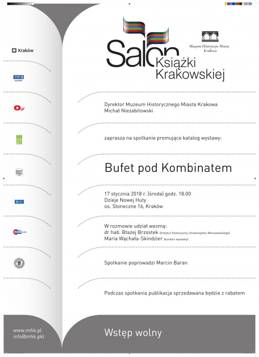 „Salon Książki Krakowskiej” – plakat (źródło: materiały prasowe organizatora)