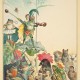 „Teatr żab”, – projekt ilustracji do książki dla dzieci napisanej przez Juliusa Lohmeyera Fedor Flinzer 1880, rysunek (akwarela, tusz) (źródło: materiały prasowe organizatora)