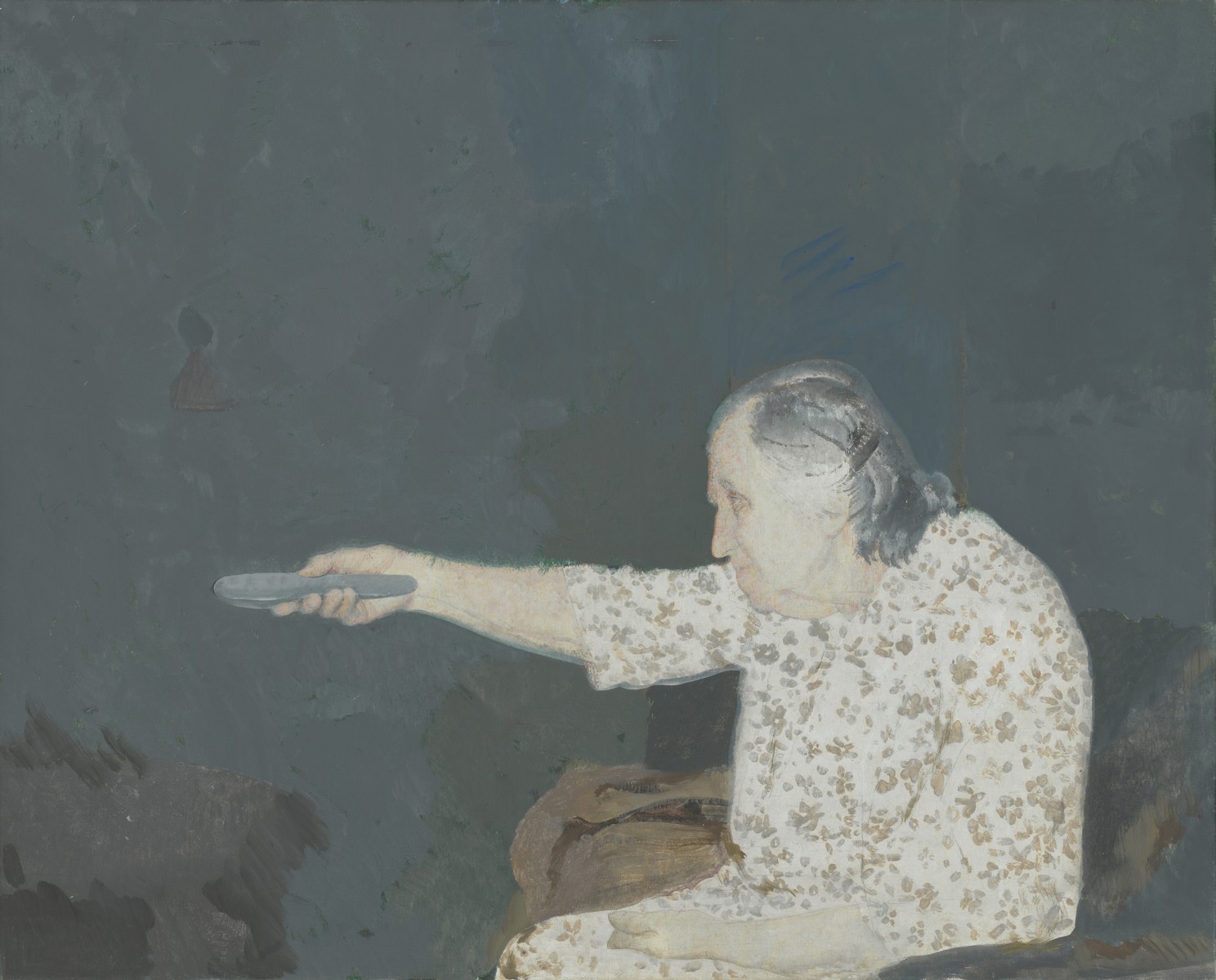 Edi Hila, „Matka”, 2000, akryl, płótno, 82 x 101,5 cm. Fot. Jens Zieche. Dzięki uprzejmości Silvy Agostini © Edi Hila (źródło: materiały prasowe organizatora)