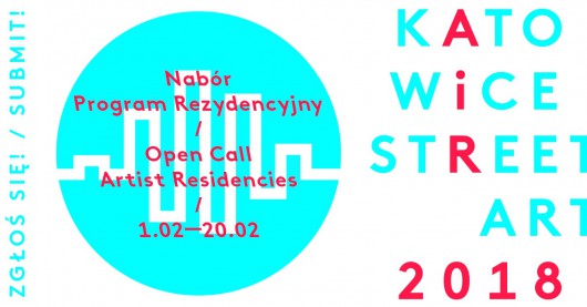 Katowice Street Art AiR 2018 – plakat promujący otwarty nabór (źródło: materiały prasowe organizatora)