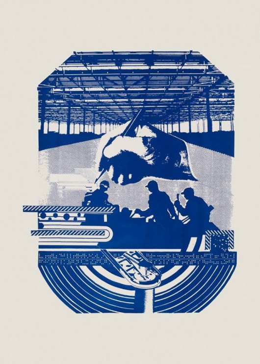 Julian Mianowski, „Wzajemna pomoc”, serigrafia, 1986, Praca z kolekcji Galerii Arsenał  (źródło: materiały prasowe organizatora)
