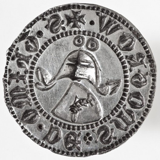 Srebrny tłok herbowej pieczęci Thimona von Smogrow, XIV w. (źródło: materiały prasowe organizatora)