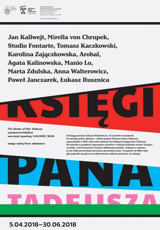 Plakat wystawy „Księgi Pana Tadeusza” (źródło: materiały prasowe organizatora)