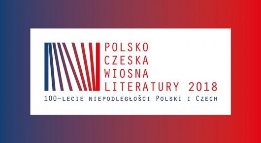 „Polsko-czeska wiosna literatury” plakat, Mazowiecki Instytut Kultury, Warszawa (źródło: materiały prasowe organizatora)