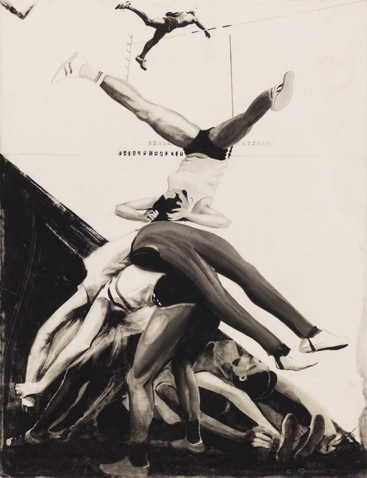 Ryszard Kuba Grzybowski, „Trening I”, 1972, własność Miejskiej Galerii Sztuki w Łodzi, fot. Piotr Tomczyk (źródło: materiały prasowe organizatora)