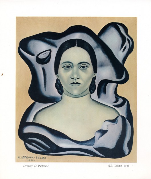  Reprodukcja  obrazu  Nadii  Léger  Autoportrait  (Autoportret),  1941  na  zaproszeniu  z  Muzeum  Fernada  Légera  w  Biot  /  Muzeum  Literatury  im.  Adama  Mickiewicza,  Warszawa  (źródło: materiały prasowe organizatora)