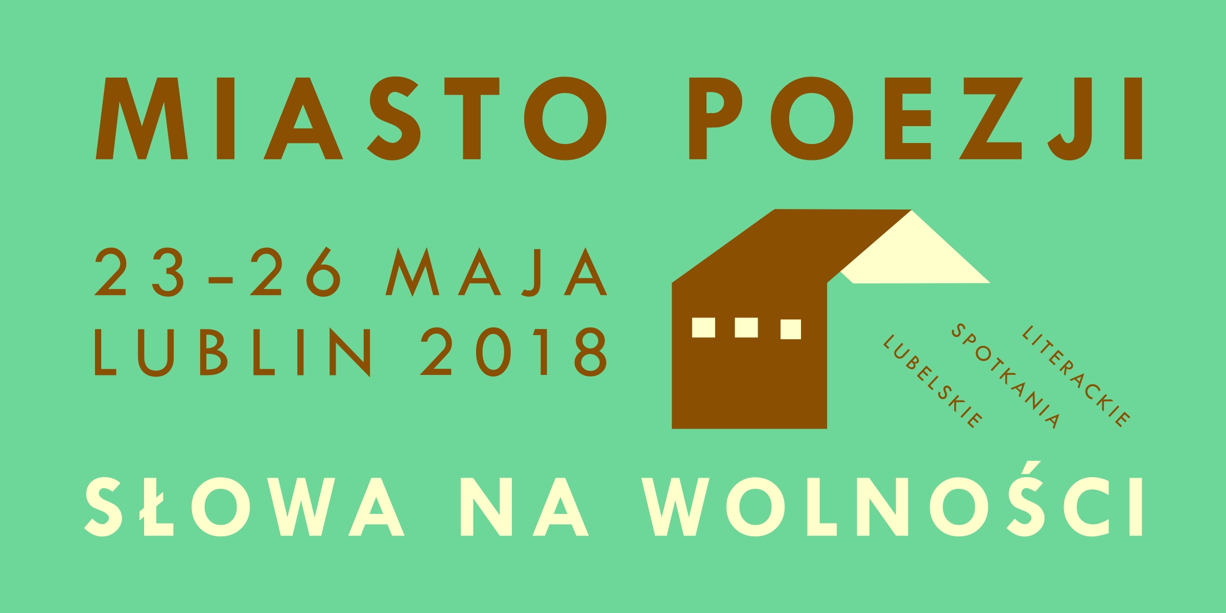 Festiwal Miasto Poezji, Lublin, plakat (źródło: materiały prasowe organizatora)