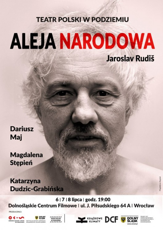 „Aleja Narodowa”, Jaroslav Rudiš – monodram Dariusza Maja (źródło: materiały prasowe organizatora)