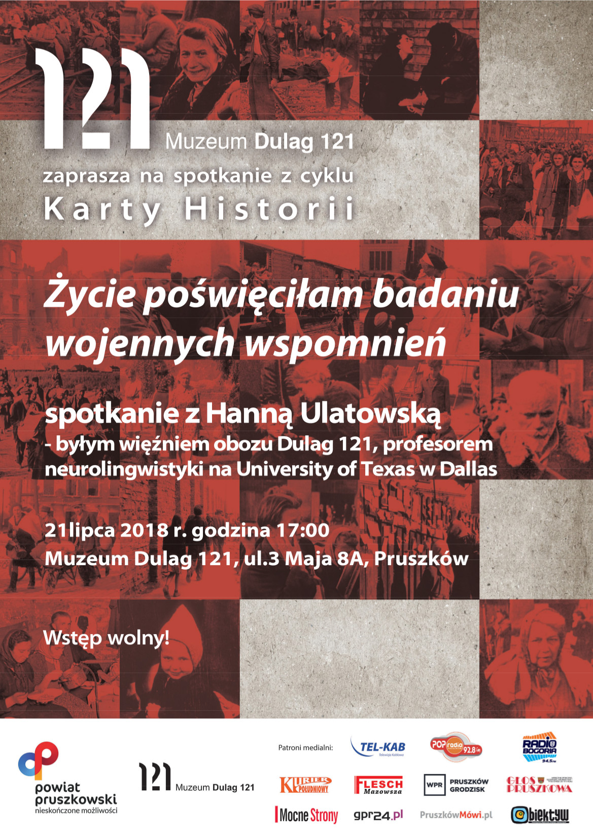 „Życie poświęciłam badaniu wojennych wspomnień”, spotkanie z prof. Hanną Ulatowską (źródło: materiały prasowe organizatora)